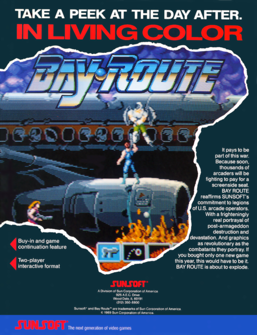 Bay Route (set 3, World, FD1094 317-0116) Arcade Game Cover